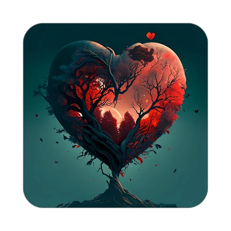 زیر لیوانی کاکتی مدل عاشقانه کد mp12380