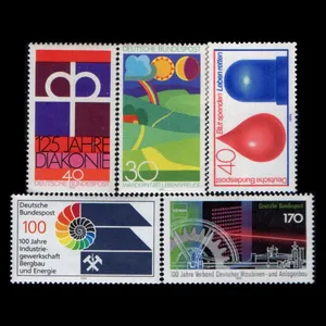 تمبر یادگاری مدل خارجی مجموعه 5 عددی 