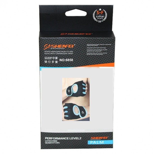 دستکش ورزشی شنفی مدل نیم پنجه کد SH-6858