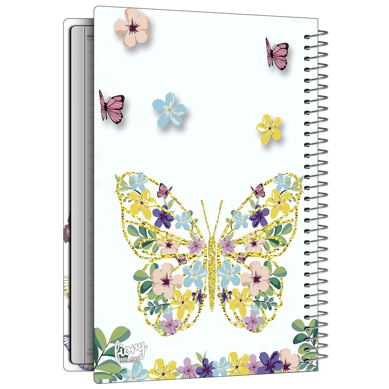 دفتر مشق 50 برگ مستر راد طرح شاپرک کد 2729 fiory