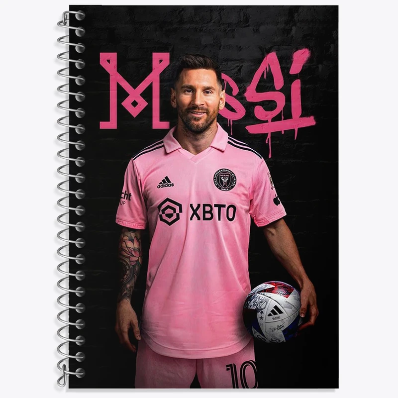 دفتر لغت 50 برگ خندالو طرح لیونل مسی کد 36477