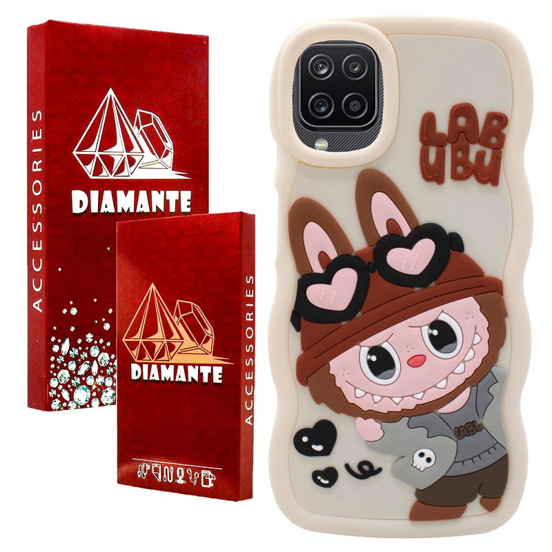 کاور دیامانته مدل Cream Rd مناسب برای گوشی موبایل سامسونگ Galaxy F12