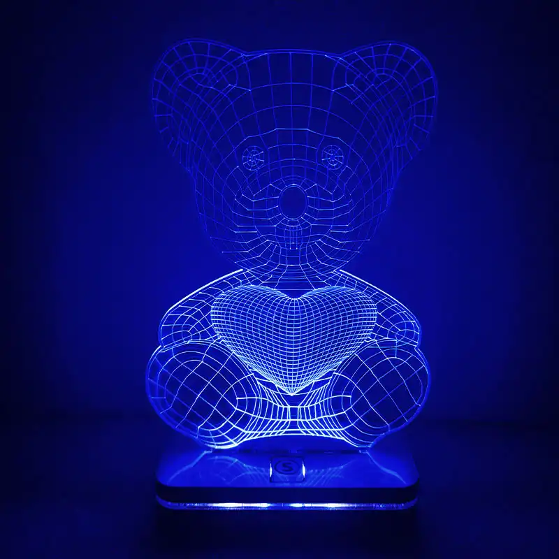 چراغ خواب سان لیزر طرح خرسی مدل هفت رنگ