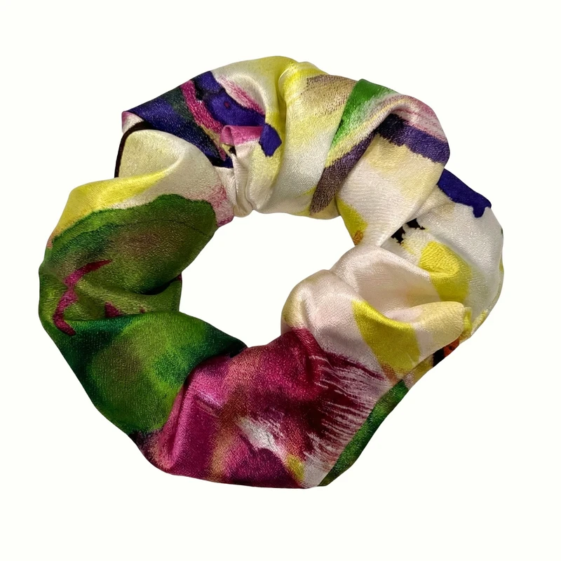 کش مو زنانه مدل اسکرانچی ساتن آبرنگی