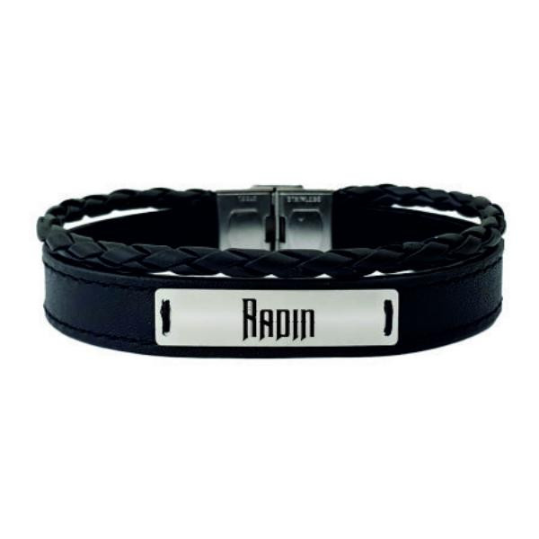 دستبند نقره مردانه ترمه 1 مدل رادین کد 270 DCHN