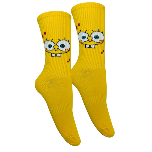 جوراب زنانه تن پوش هنگامه مدل کش اسپرت پنبه باب اسفنجی