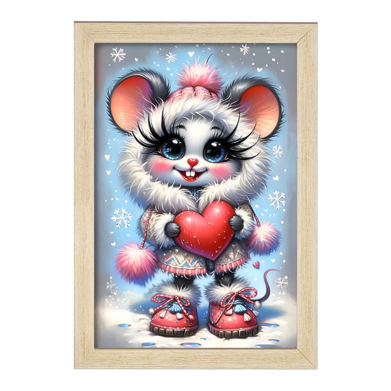 تابلو خندالو مدل موش بانمک کد F7556