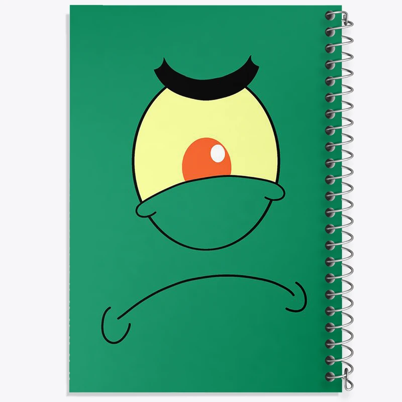 دفتر مشق 100 برگ خندالو طرح پلانکتون‌ باب اسفنجی کد N1945