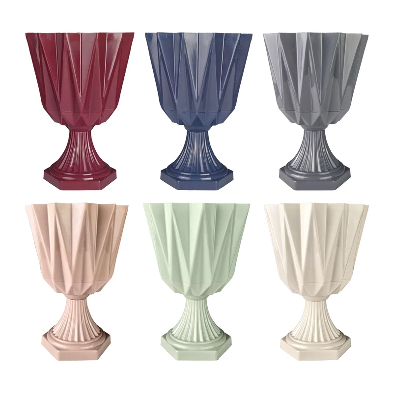 گلدان دانیال پلاستیک مدل کاپ برلیان 804 بسته ۶ عددی