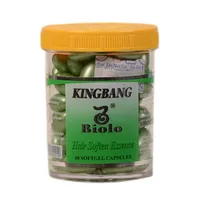 کپسول تقویت کننده مو کینگ بنگ مدل کراتین کد&nbsp;Biolo حجم 60 میلی لیتر بسته 60 عددی