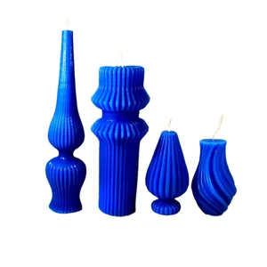 شمع مدل استوانه فانوس مجموعه 4 عددی 