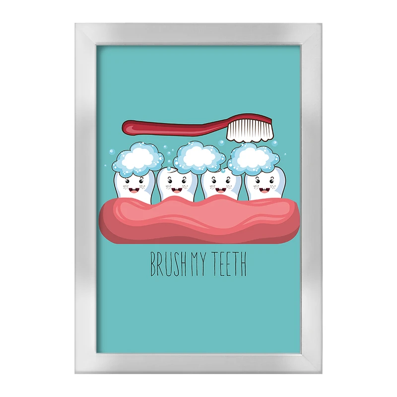 تابلو خندالو طرح دندان و دندان پزشکی کودکانه کد 36687