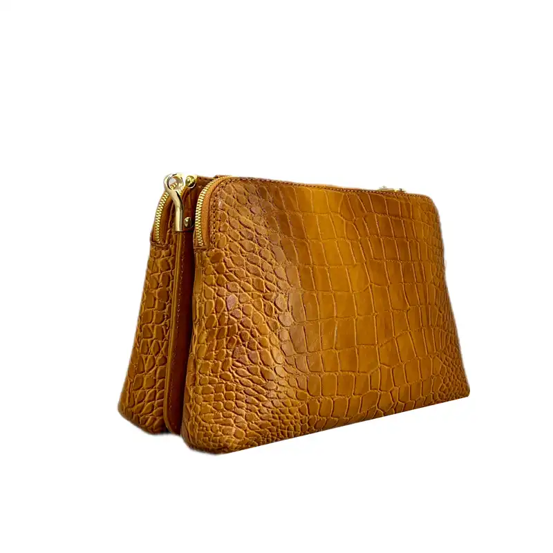 کیف دوشی زنانه مدل چرم طبیعی کرو کد 513