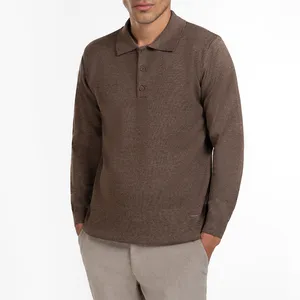 پولوشرت آستین بلند مردانه ام کی مدل 90023