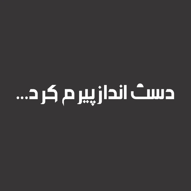 برچسب بدنه خودرو طرح دست انداز پیرم کرد مدل Shb01