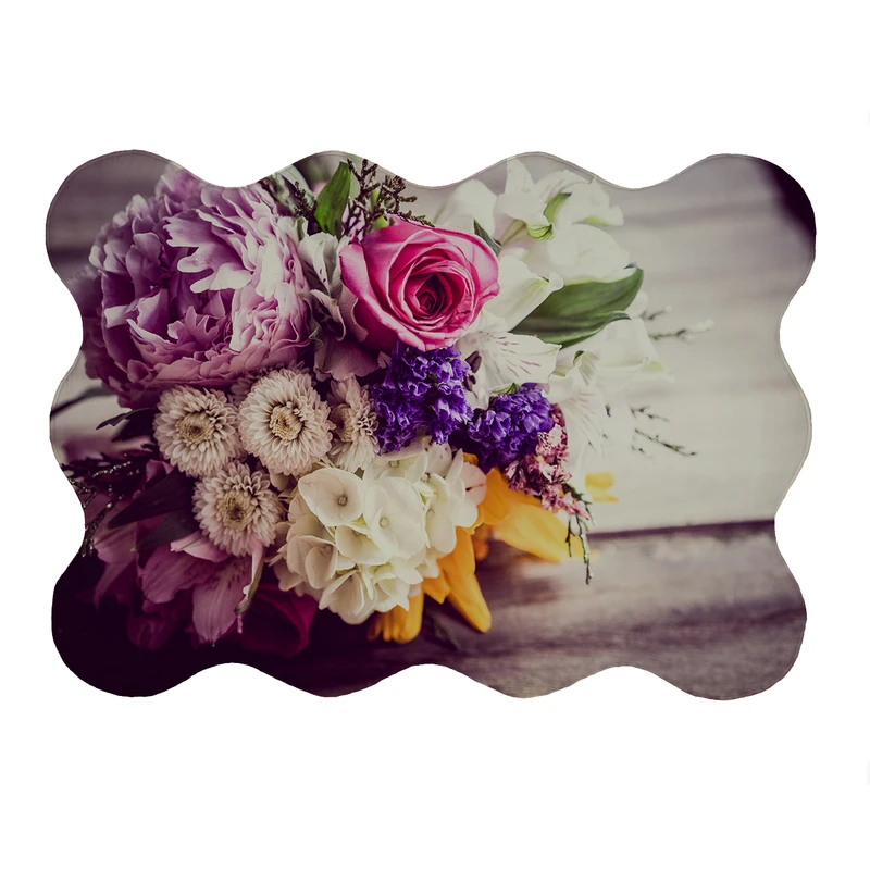 پادری مدل دالبر طرح گل کد 5860 سایز 80x110 سانتی متر