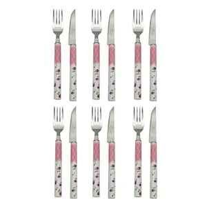 سرویس کارد و چنگال میوه خوری 12 پارچه مدل 8066W