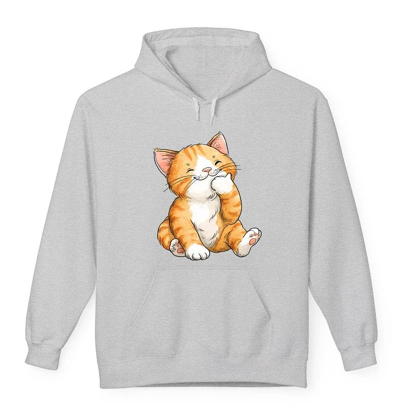 هودی زنانه پاد آفرین مدل گربه ملوس کد 01