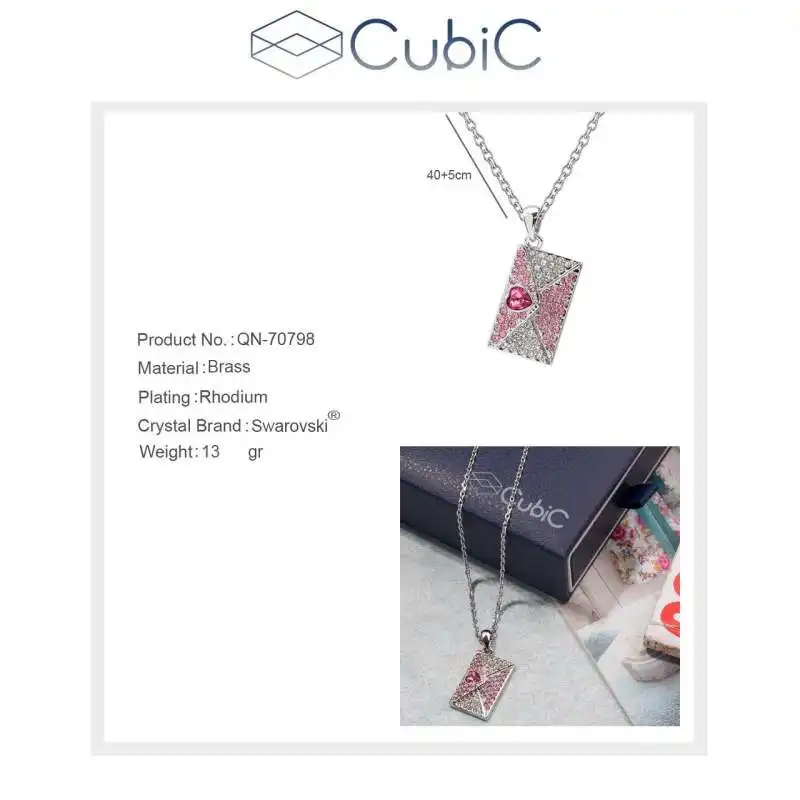 گردنبند زنانه کوبیک مدل QN-70861