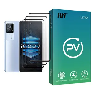 HVT PV Glass MIX003 Screen Protector For  iQOO 7 Pack Of 3