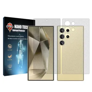 Nano tech matte screen protector suitable for Samsung Galaxy S24 Ultra mobile phone along with back of the phone