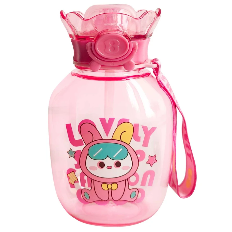 قمقمه کودک طرح فانتزی خرگوش مدل LOVELY FASHION-Bunny-Pin گنجایش 0.6 لیتر