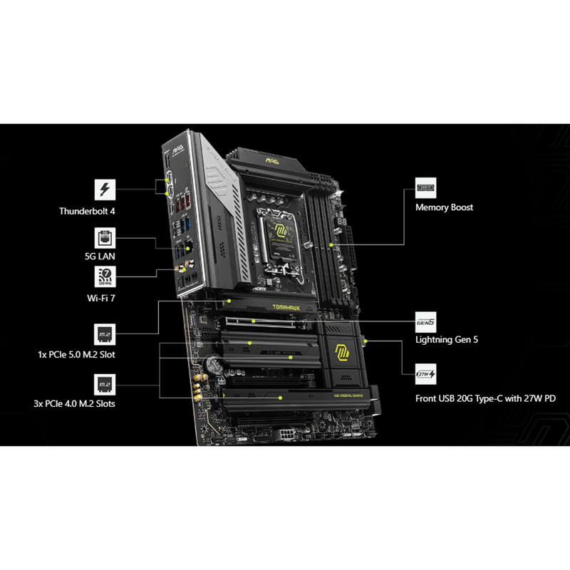 مادربرد ام اس آی مدل MAG Z890 TOMAHAWK WIFI