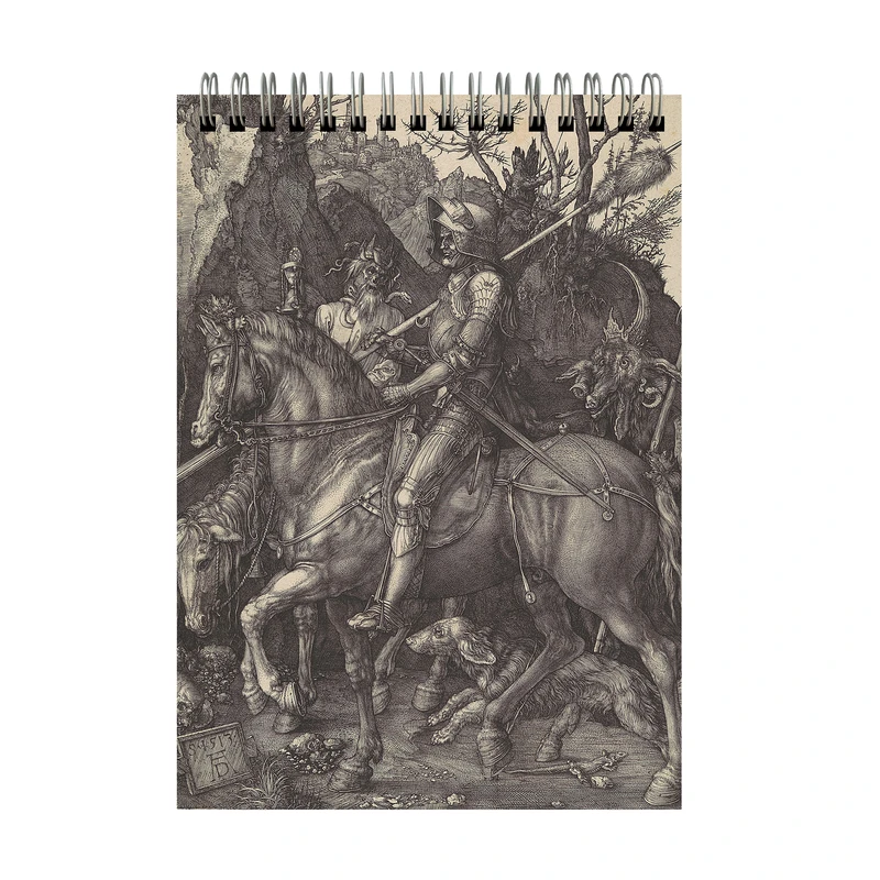 دفتر طراحی 40 برگ مدل چاپ شوالیه البرشت دورر کد A5-52