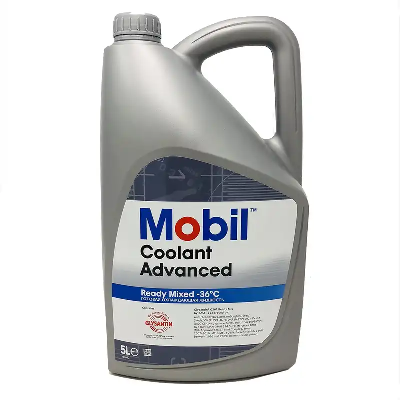 کولانت ضدیخ موبیل مدل Advanced Ready Mix حجم5 لیتر