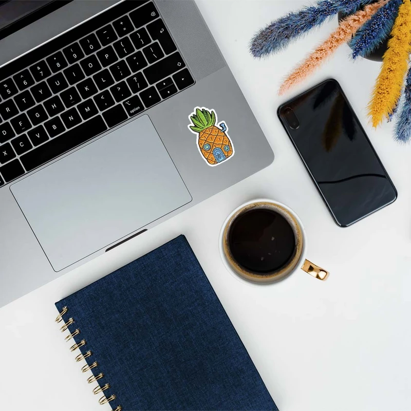  استیکر لپ تاپ طرح خانه باب اسفنجی کد 1209