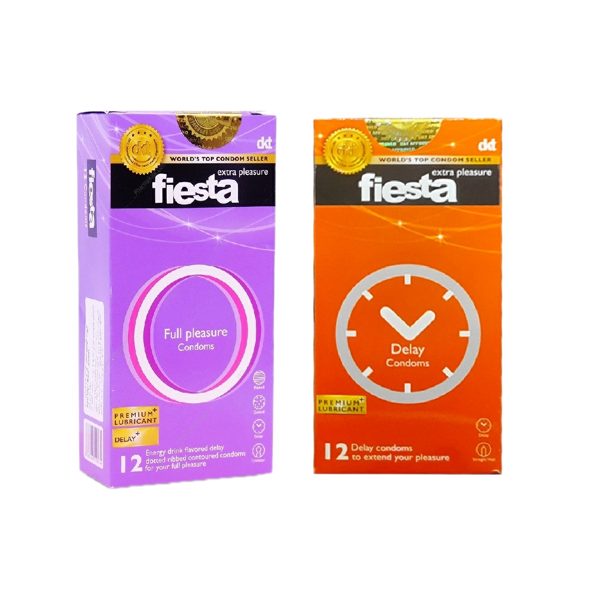 کاندوم فیستا مدل Delay بسته 12 عددی به همراه کاندوم فیستا مدل Full Plesasure بسته 12 عددی