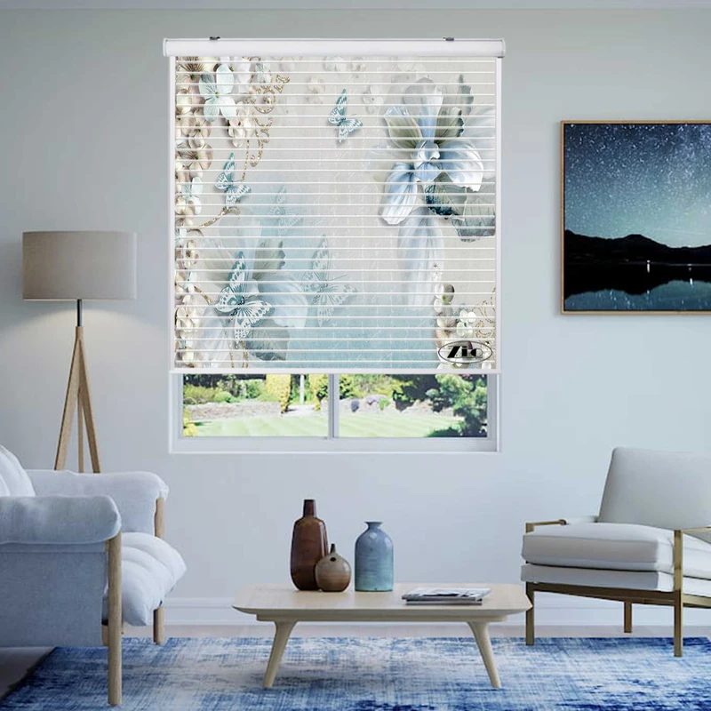  پرده زبرا زیو مدل سیلوئت 3D1497 سایز 150x150 سانتی متر