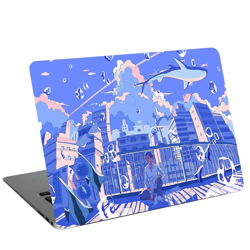 استیکر لپ تاپ طرح anime boy lost in dreams کد G-1221 مناسب برای لپ تاپ 15.6 اینچ 