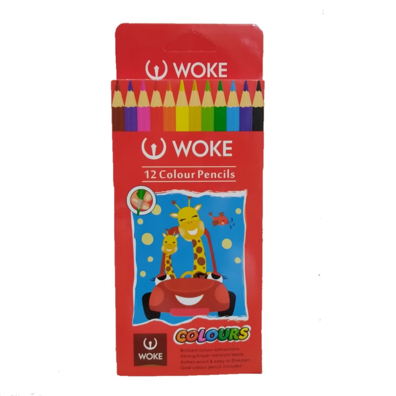 مداد رنگی 12 رنگ ووک مدل زرافه