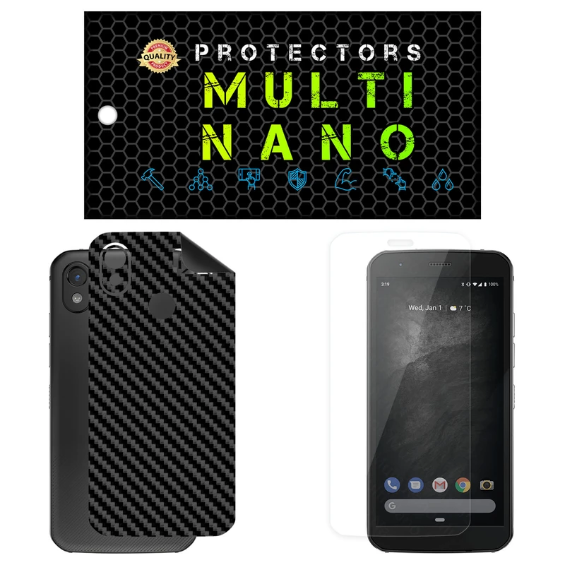 محافظ صفحه نمایش مولتی نانو مدل X-SFC مناسب برای گوشی موبایل کاترپیلار Cat S52 به همراه برچسب پوششی