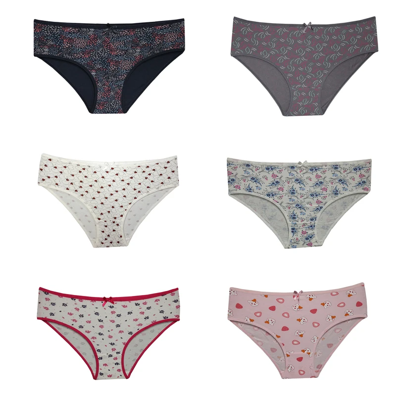 شورت زنانه مدل M-FER_7458 بسته 6 عددی