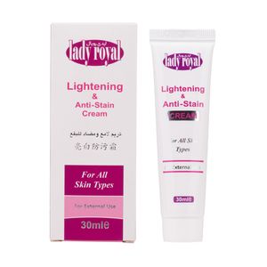 نقد و بررسی کرم روشن کننده و ضد لک لیدی رویال مدل Stain حجم 30 میلی لیتر توسط خریداران