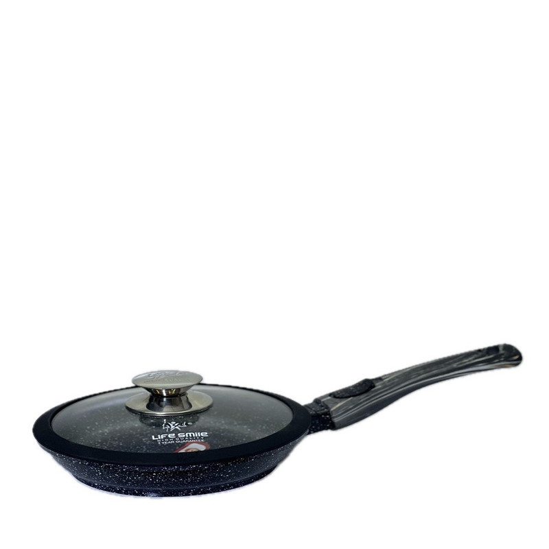 سرویس قابلمه و تابه گرانیتی 24 پارچه لایف اسمایل مدل LIFEP7S-24-BLACK