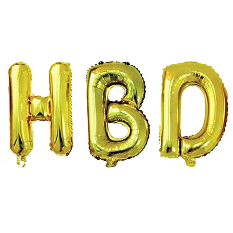 بادکنک فویلی پارتی لند تهران مدل HBD کد 4107 مجموعه 3 عددی