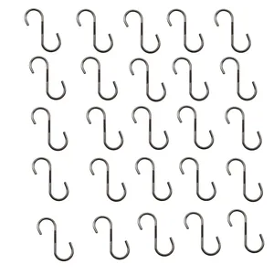 قلاب آویز آشپزخانه مدل داگ طرح اس شکل کد YP-RIZ-3.5CM مجموعه 25 عددی