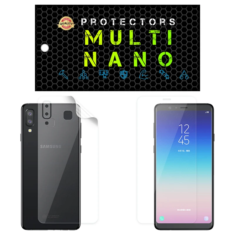  محافظ صفحه نمایش مولتی نانو مدل X-SFT مناسب برای گوشی موبایل سامسونگ Galaxy A9 Star به همراه محافظ پشت