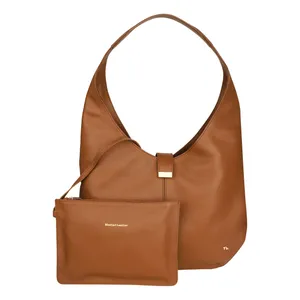 کیف دستی زنانه چرم مشهد مدل S0894-014 به همراه کیف لوازم آرایش