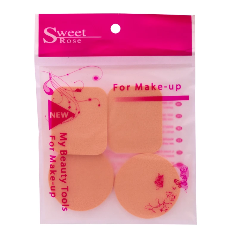 پد آرایشی سوئیت رز مدل گرد و مربع کد P254 بسته 4 عددی