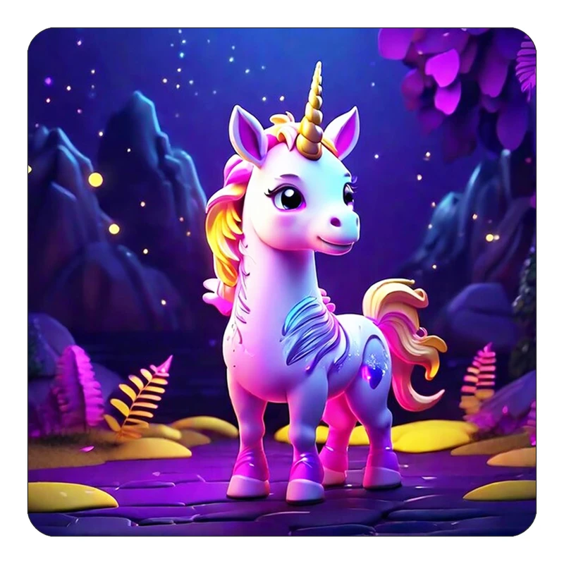 مگنت کاکتی طرح اسب تک شاخ و یونیکورن مدل mp30750