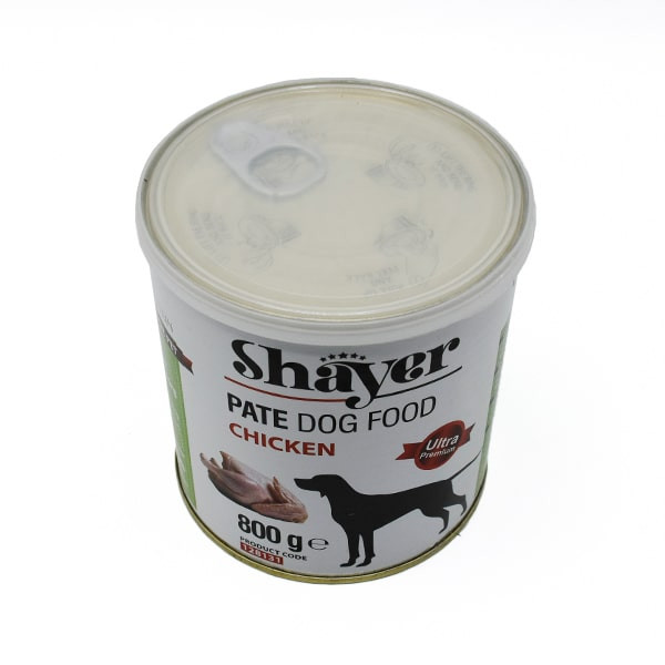 کنسرو غذای سگ شایر مدل پته مرغ وزن 800 گرم