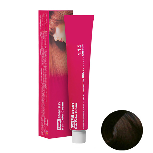 رنگ مو گلباران شماره 4.0 حجم 120 میلی لیتر رنگ قهوه ای متوسط