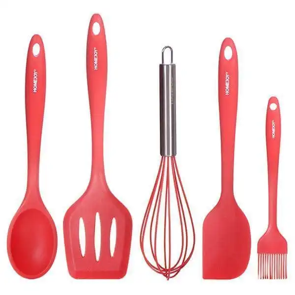 سرویس کفگیر و ملاقه 5 پارچه هوم جوی مدل سلیکونی