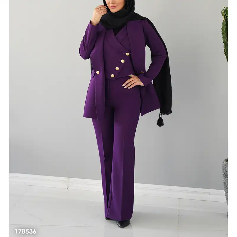 ست 3 تکه لباس زنانه السانا مدل تندیس کد 178536