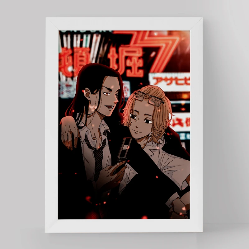 تابلو خندالو مدل مایکی و باجی انیمه توکیو ریونجرز کد 11174