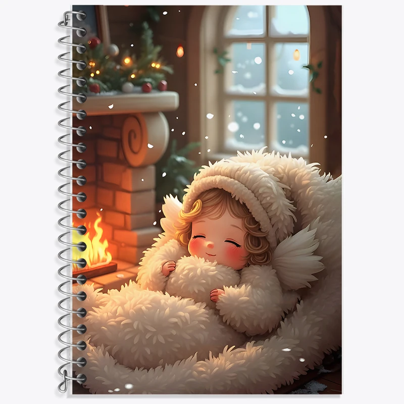 دفتر زبان 50 برگ خندالو مدل دو خط طرح دختر بچه ی کیوت کد F7128